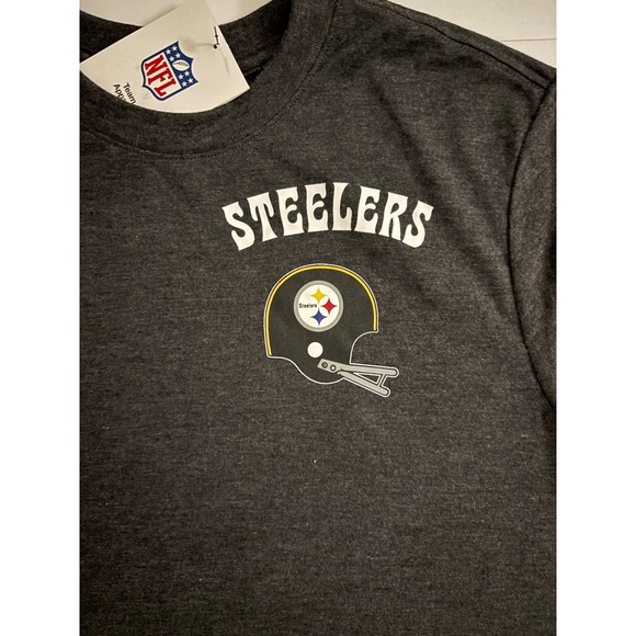 NWT Nike Pittsburgh Steelers NFL Team Apparel Dri-FIT T Shirt Charcoal Grey SZ M - Picture 2 of 6